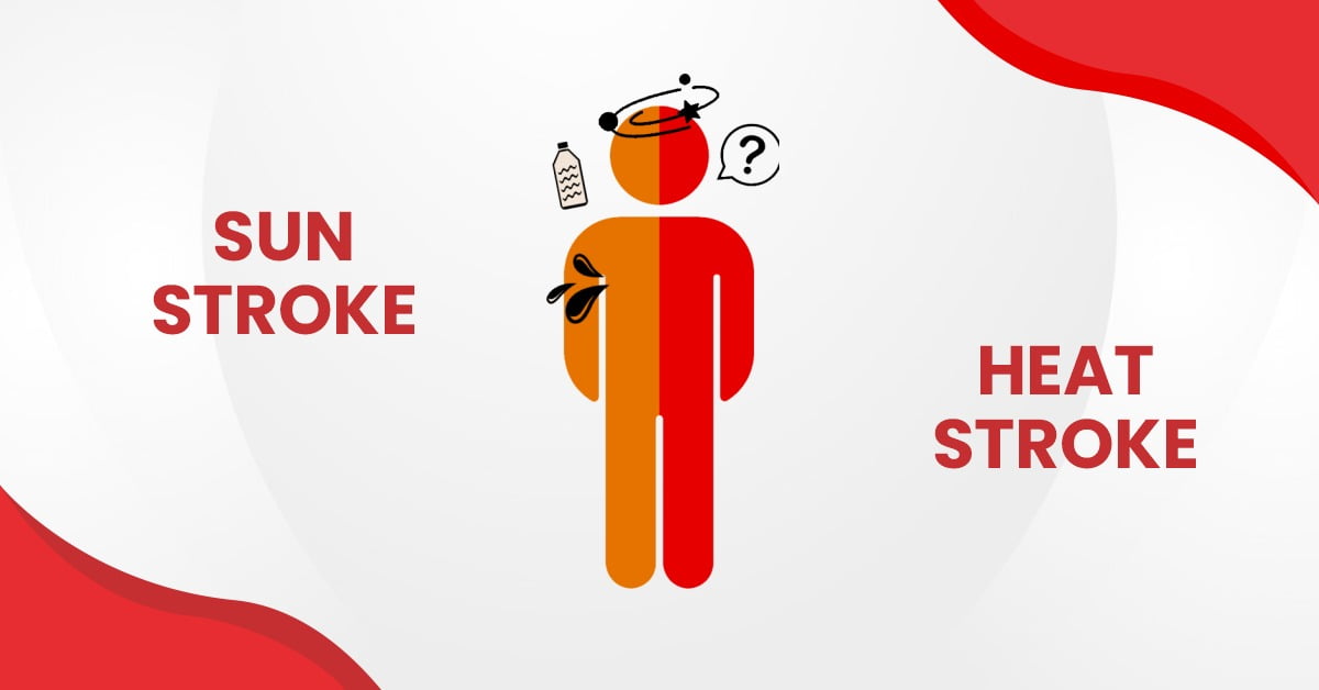 Sun stroke vs Heat stroke